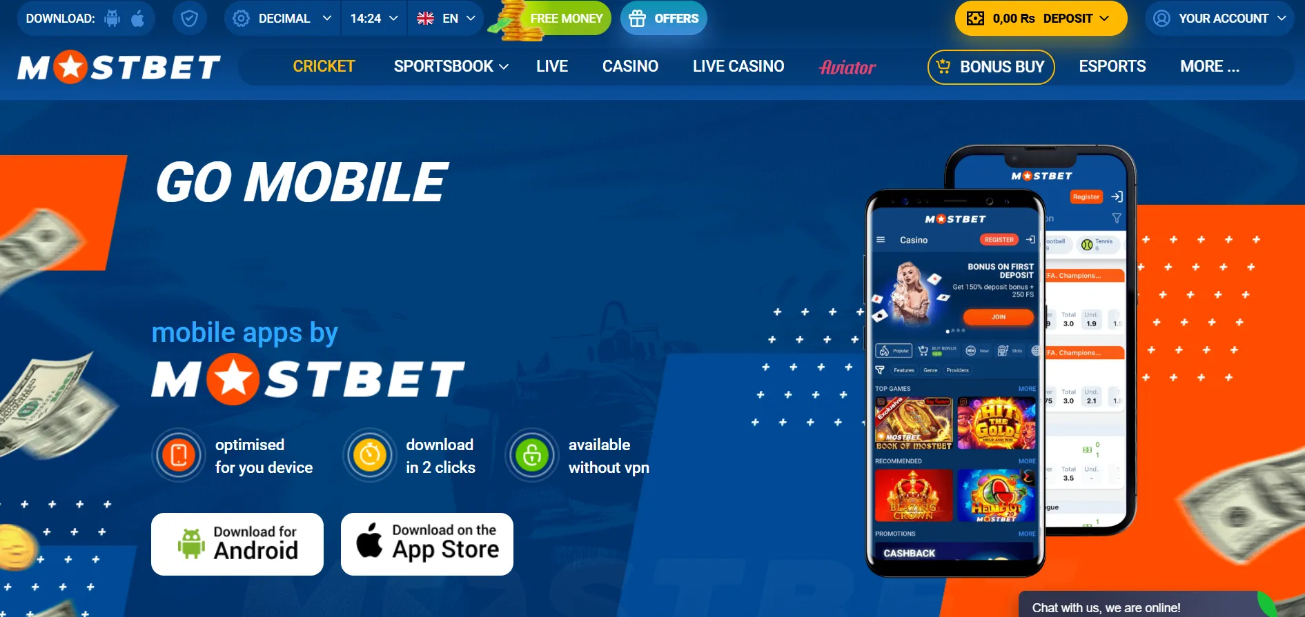 mostbet app registration and login