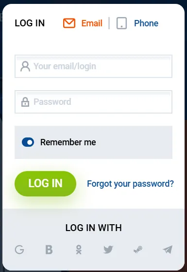 mostbet login process