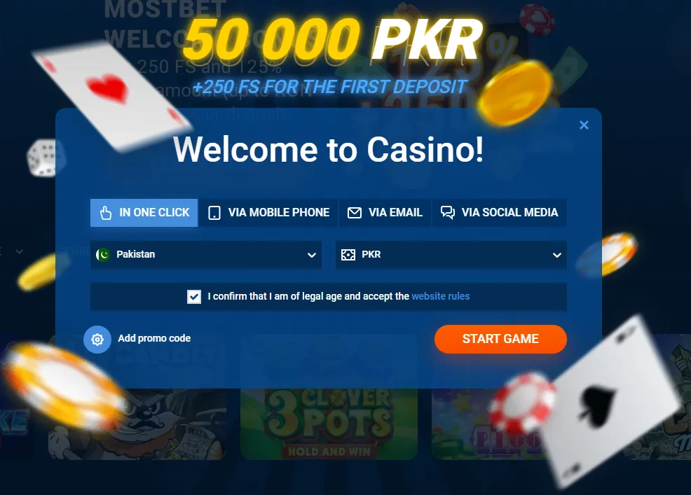 mostbet registration