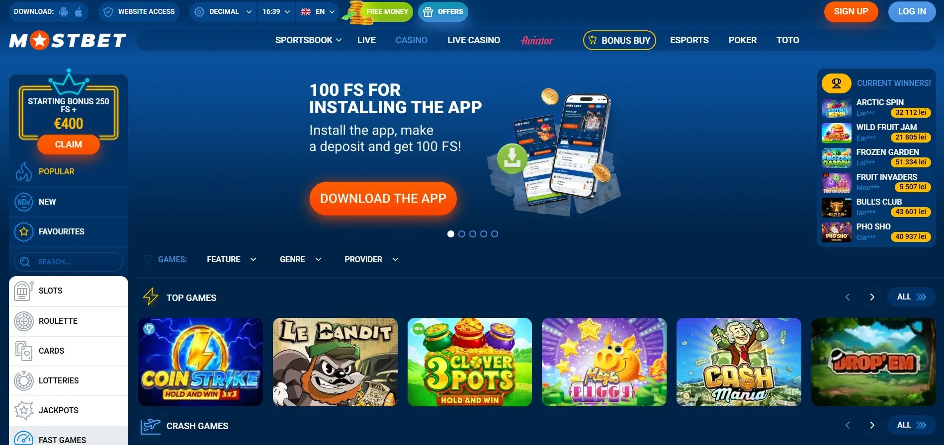 mostbet casino Pakistan